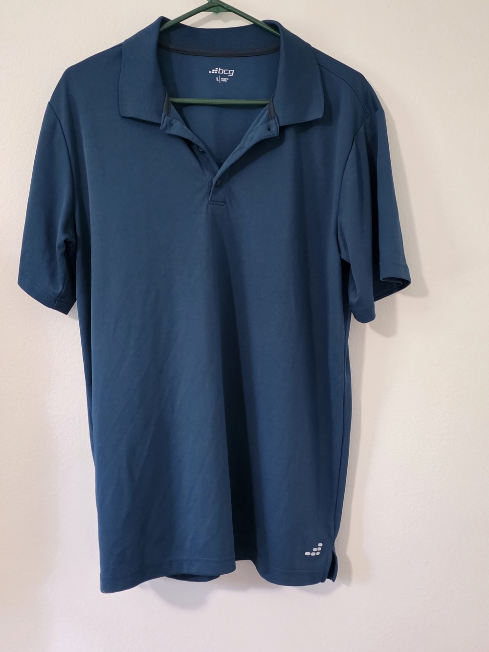 bcg Men's Deep Teal Short-Sleeve Polo
